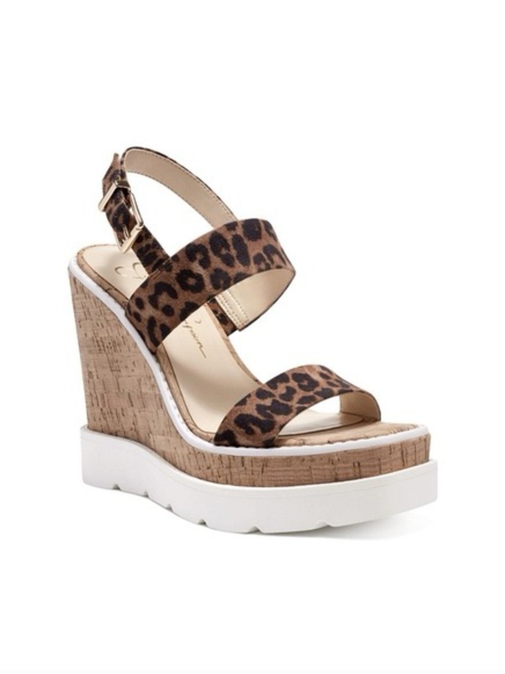 Jessica Simpson Leopard Print Wedges